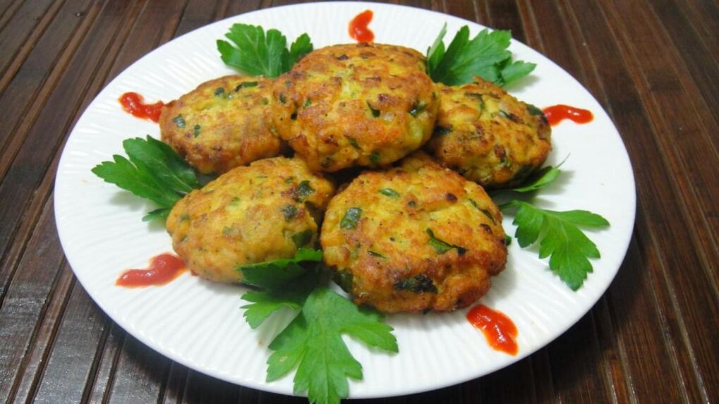 cutlets with greens for a diet these